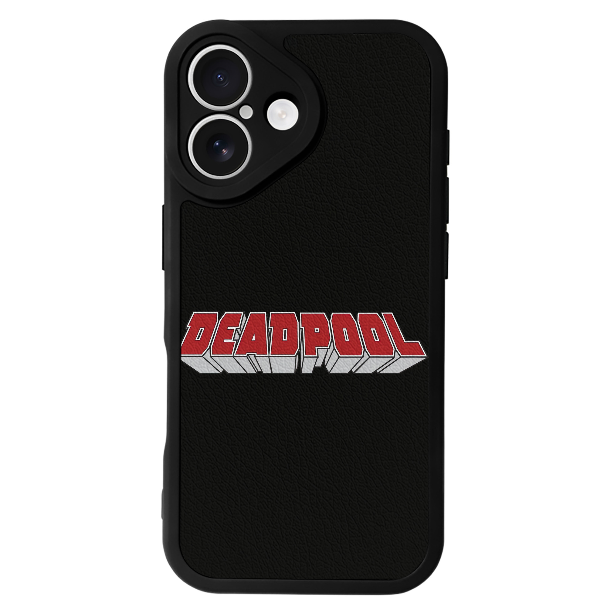 （画像用） Deadpool デッドプール 【iPhone 16シリーズ対応】シリコンスマホケース（レザー調） 材質：シリコン